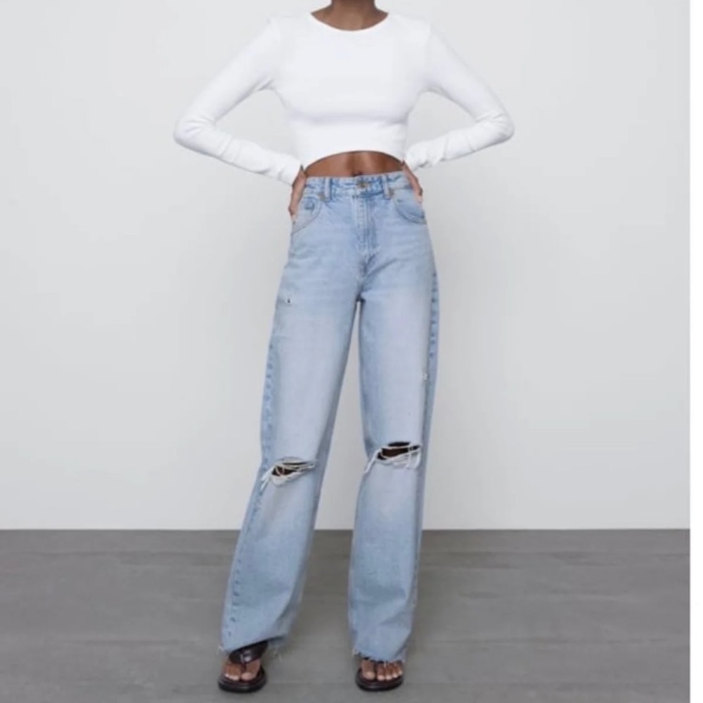 ZARA wide leg jeans